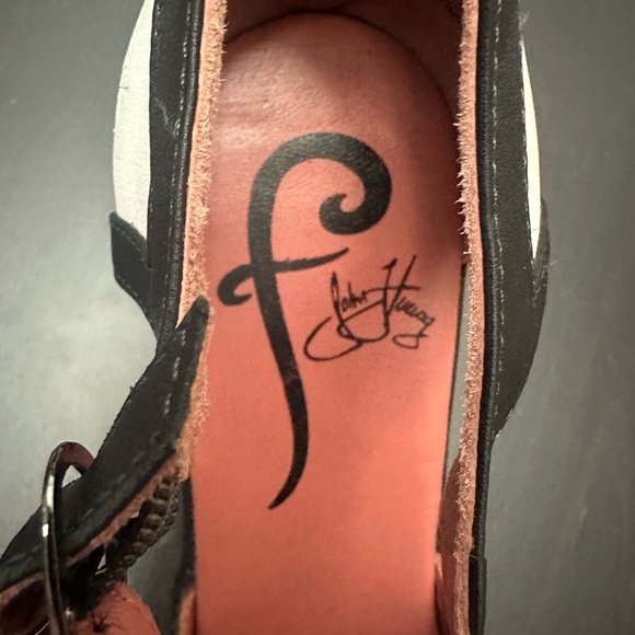 John Fluevog Black and White Heels - Picture 3 of 8